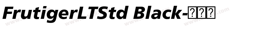 FrutigerLTStd Black字体转换 FrutigerLTStd Black字体转换